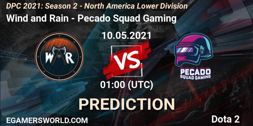 Wind and Rain - Pecado Squad Gaming: прогноз. 10.05.21, Dota 2, DPC 2021: Season 2 - North America Lower Division