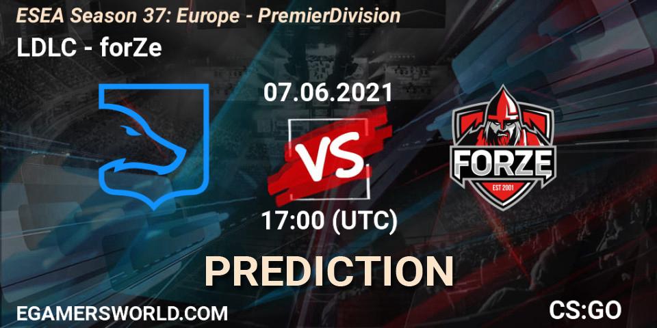 LDLC - forZe: прогноз. 07.06.21, CS2 (CS:GO), ESEA Season 37: Europe - Premier Division