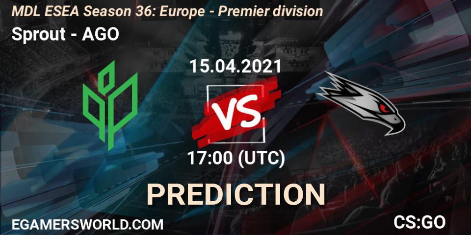 Sprout - AGO: прогноз. 15.04.21, CS2 (CS:GO), MDL ESEA Season 36: Europe - Premier division