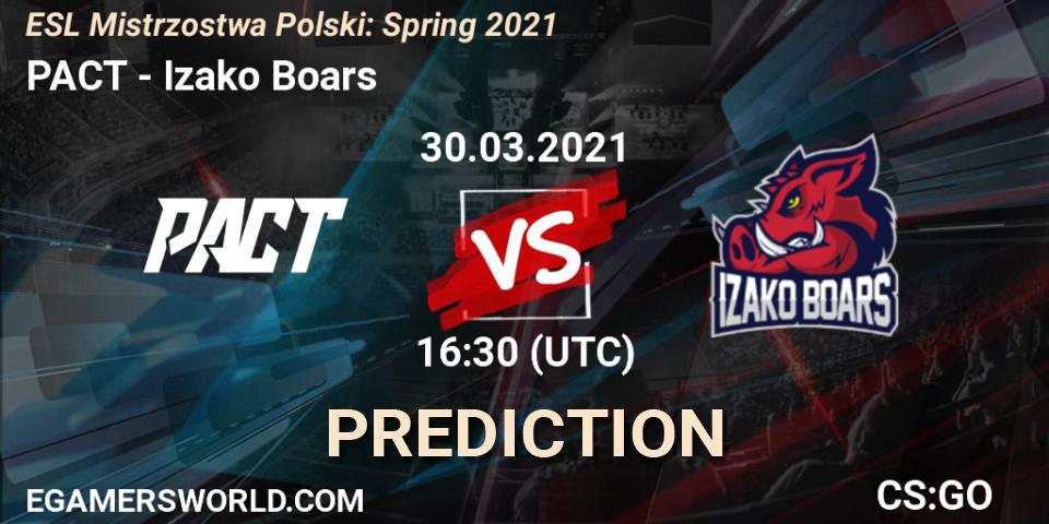 PACT - Izako Boars: прогноз. 30.03.21, CS2 (CS:GO), ESL Mistrzostwa Polski: Spring 2021