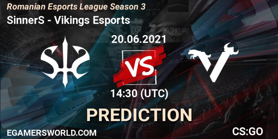 SinnerS - Vikings Esports: прогноз. 20.06.21, CS2 (CS:GO), Romanian Esports League Season 3