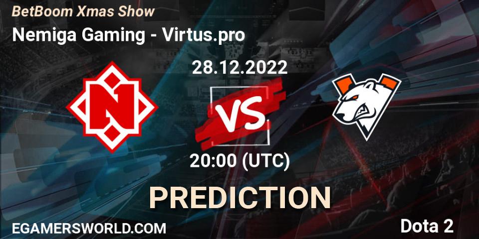 Nemiga Gaming - Virtus.pro: прогноз. 28.12.22, Dota 2, BetBoom Xmas Show