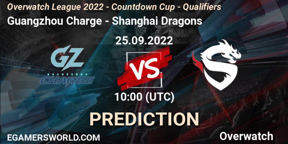 Guangzhou Charge - Shanghai Dragons: прогноз. 25.09.22, Overwatch, Overwatch League 2022 - Countdown Cup - Qualifiers