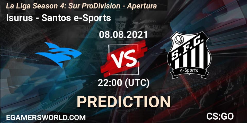 Isurus - Santos e-Sports: прогноз. 08.08.21, CS2 (CS:GO), La Liga Season 4: Sur Pro Division - Apertura