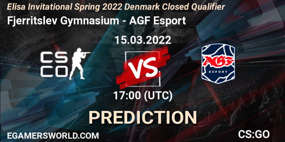Fjerritslev Gymnasium - AGF Esport: прогноз. 15.03.22, CS2 (CS:GO), Elisa Invitational Spring 2022 Denmark Closed Qualifier