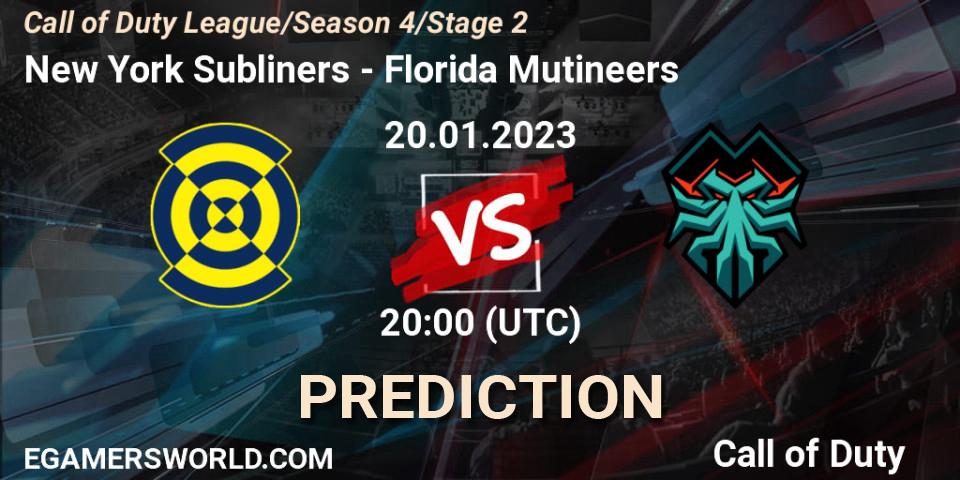 New York Subliners - Florida Mutineers: прогноз. 20.01.23, Call of Duty, Call of Duty League 2023: Stage 2 Major Qualifiers