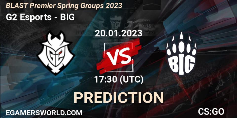 G2 Esports - BIG: прогноз. 20.01.23, CS2 (CS:GO), BLAST Premier Spring Groups 2023
