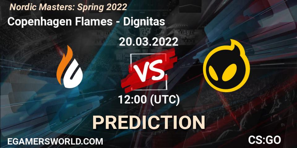Copenhagen Flames - Dignitas: прогноз. 20.03.22, CS2 (CS:GO), Nordic Masters: Spring 2022