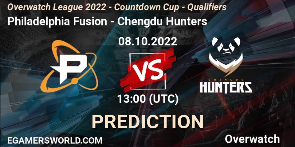 Philadelphia Fusion - Chengdu Hunters: прогноз. 08.10.22, Overwatch, Overwatch League 2022 - Countdown Cup - Qualifiers