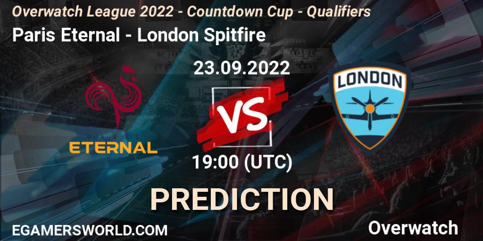 Paris Eternal - London Spitfire: прогноз. 23.09.22, Overwatch, Overwatch League 2022 - Countdown Cup - Qualifiers