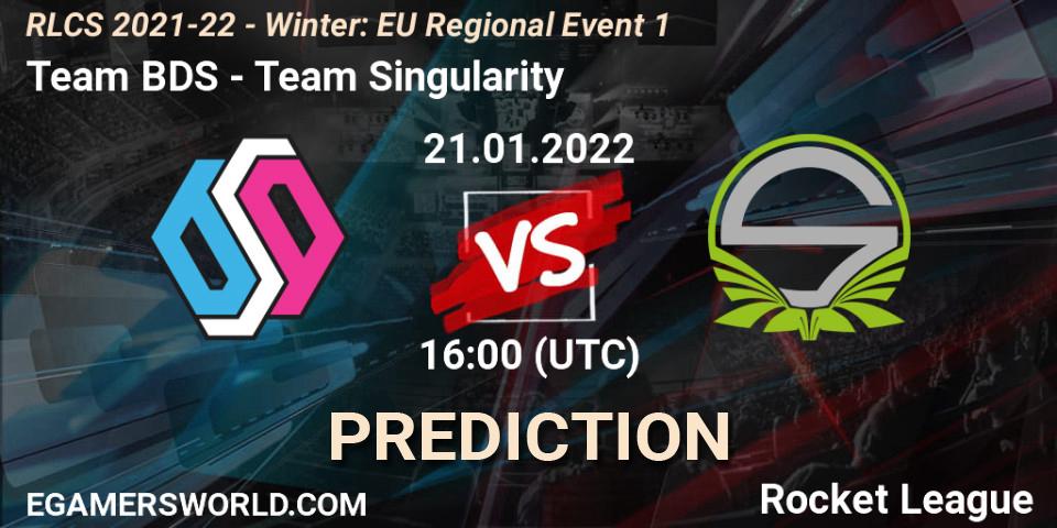 Team BDS - Team Singularity: прогноз. 21.01.22, Rocket League, RLCS 2021-22 - Winter: EU Regional Event 1