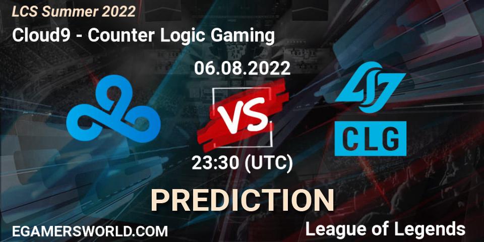 Cloud9 - Counter Logic Gaming: прогноз. 06.08.22, LoL, LCS Summer 2022