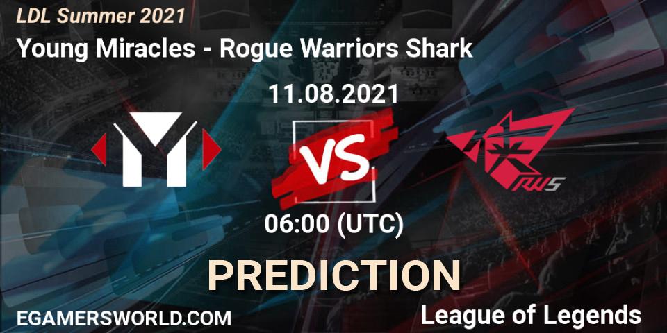 Young Miracles - Rogue Warriors Shark: прогноз. 11.08.21, LoL, LDL Summer 2021