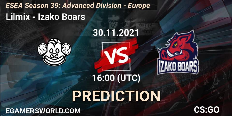 Lilmix - Izako Boars: прогноз. 30.11.21, CS2 (CS:GO), ESEA Season 39: Advanced Division - Europe