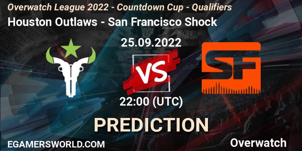 Houston Outlaws - San Francisco Shock: прогноз. 25.09.22, Overwatch, Overwatch League 2022 - Countdown Cup - Qualifiers