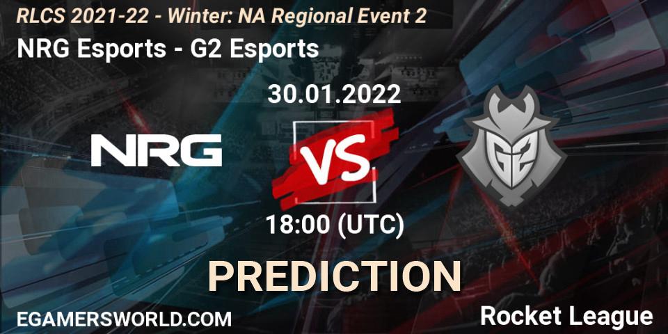 NRG Esports - G2 Esports: прогноз. 30.01.22, Rocket League, RLCS 2021-22 - Winter: NA Regional Event 2