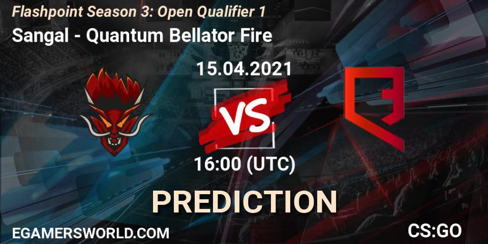 Sangal - Quantum Bellator Fire: прогноз. 15.04.21, CS2 (CS:GO), Flashpoint Season 3: Open Qualifier 1