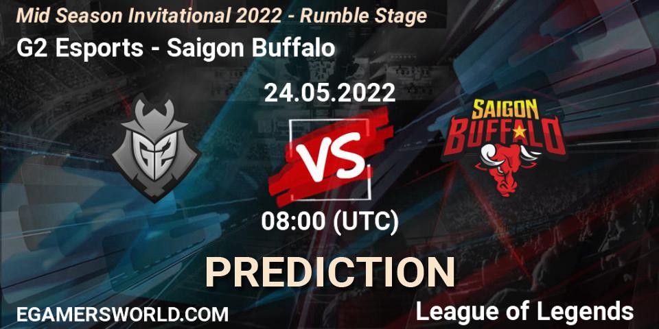 G2 Esports - Saigon Buffalo: прогноз. 24.05.22, LoL, Mid Season Invitational 2022 - Rumble Stage