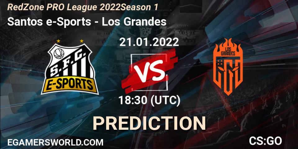 Santos e-Sports - Los Grandes: прогноз. 21.01.22, CS2 (CS:GO), RedZone PRO League 2022 Season 1