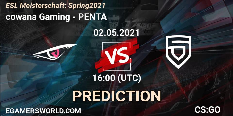 cowana Gaming - PENTA: прогноз. 02.05.21, CS2 (CS:GO), ESL Meisterschaft: Spring 2021