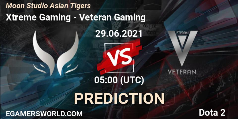 Xtreme Gaming - Veteran Gaming: прогноз. 29.06.21, Dota 2, Moon Studio Asian Tigers