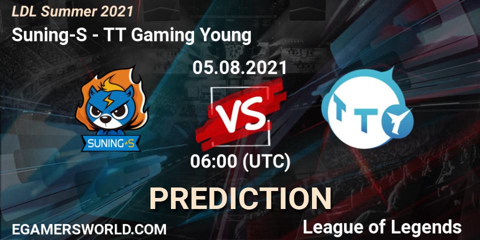 Suning-S - TT Gaming Young: прогноз. 05.08.21, LoL, LDL Summer 2021