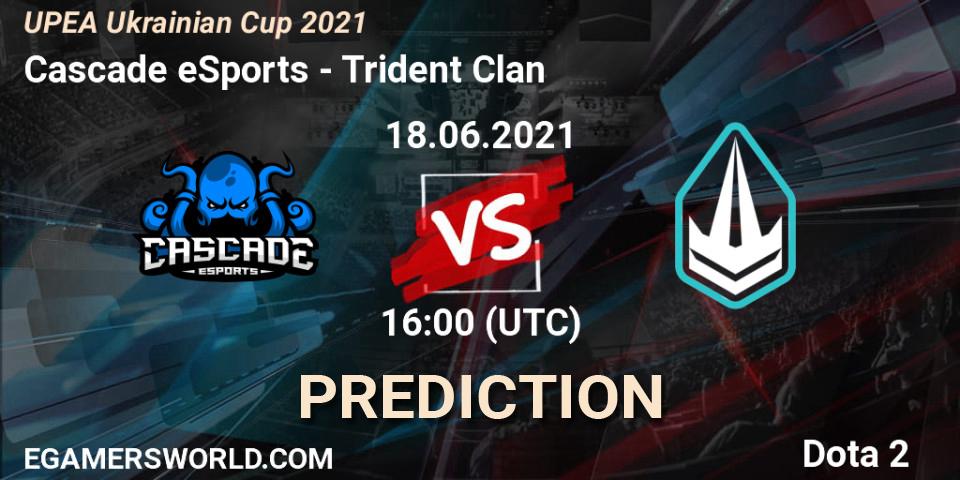 Cascade eSports - Trident Clan: прогноз. 18.06.21, Dota 2, UPEA Ukrainian Cup 2021