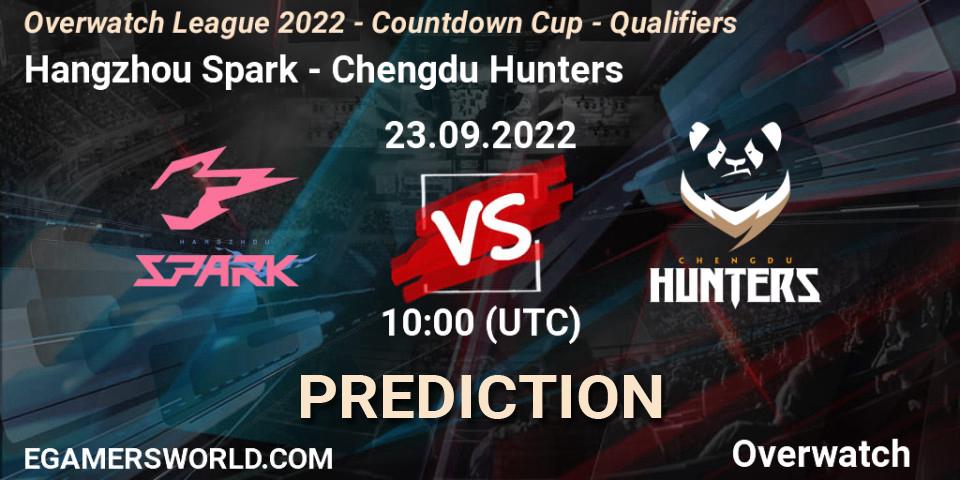 Hangzhou Spark - Chengdu Hunters: прогноз. 23.09.22, Overwatch, Overwatch League 2022 - Countdown Cup - Qualifiers