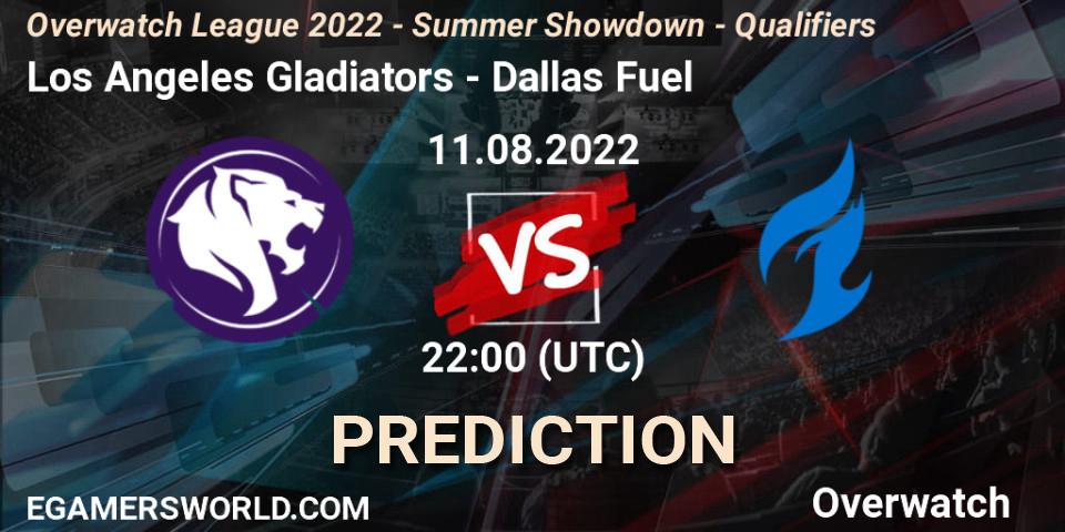 Los Angeles Gladiators - Dallas Fuel: прогноз. 11.08.22, Overwatch, Overwatch League 2022 - Summer Showdown - Qualifiers