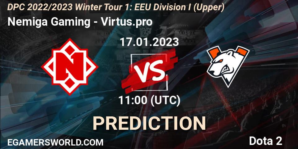 Nemiga Gaming - Virtus.pro: прогноз. 17.01.23, Dota 2, DPC 2022/2023 Winter Tour 1: EEU Division I (Upper)