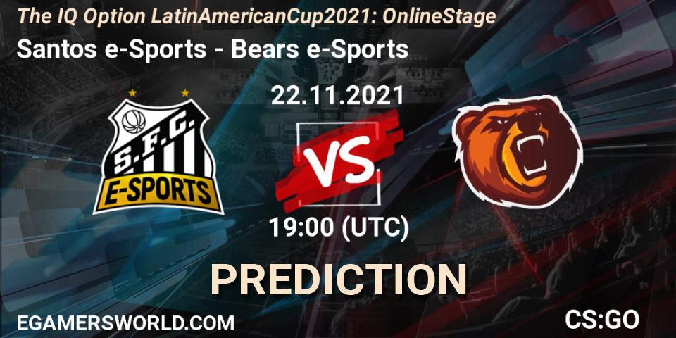 Santos e-Sports - Bears e-Sports: прогноз. 22.11.21, CS2 (CS:GO), The IQ Option Latin American Cup 2021: Online Stage