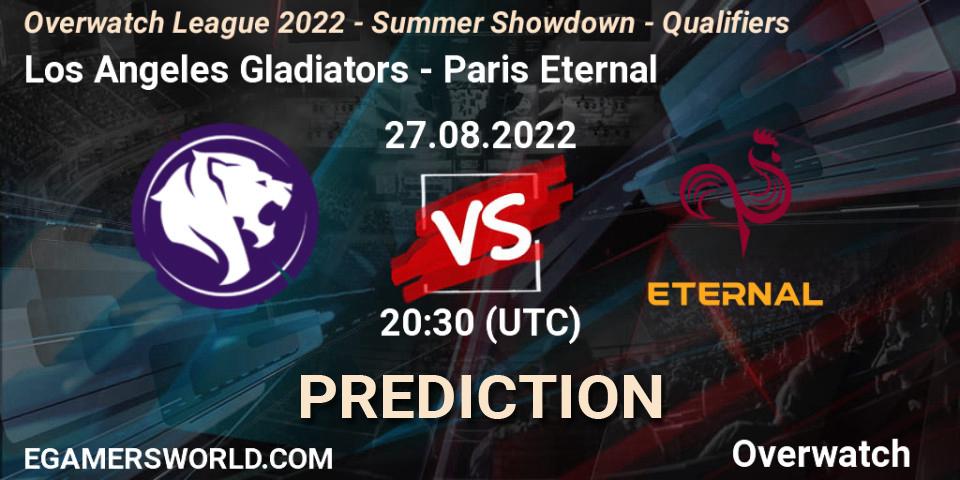 Los Angeles Gladiators - Paris Eternal: прогноз. 27.08.22, Overwatch, Overwatch League 2022 - Summer Showdown - Qualifiers