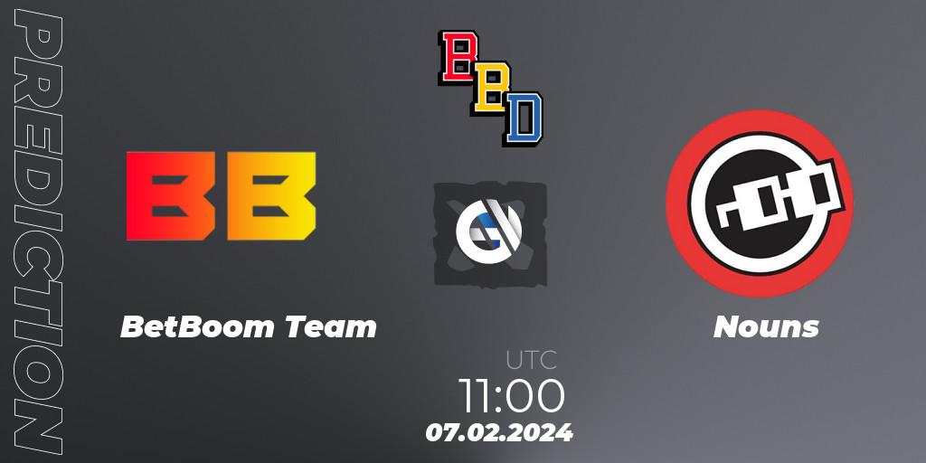 BetBoom Team - Nouns: прогноз. 07.02.24, Dota 2, BetBoom Dacha Dubai 2024