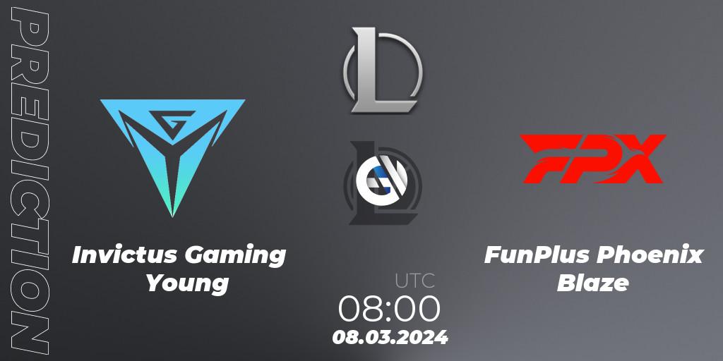 Invictus Gaming Young - FunPlus Phoenix Blaze: прогноз. 08.03.24, LoL, LDL 2024 - Stage 1