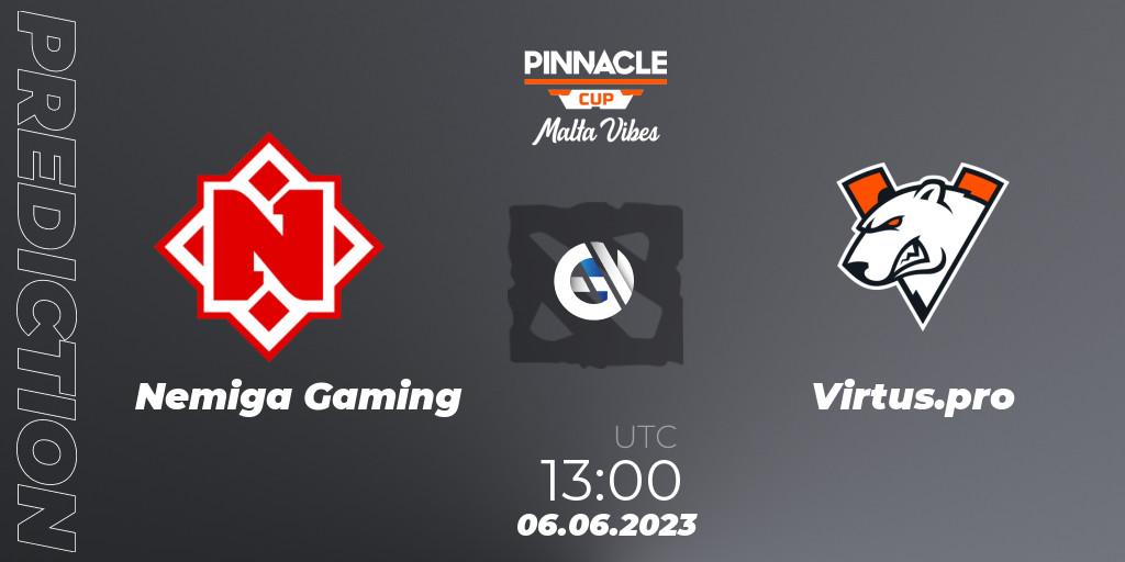 Nemiga Gaming - Virtus.pro: прогноз. 06.06.23, Dota 2, Pinnacle Cup: Malta Vibes #2
