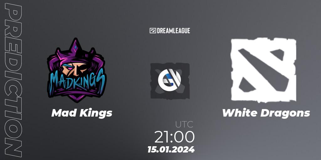 Mad Kings - White Dragons: прогноз. 15.01.24, Dota 2, DreamLeague Season 22: South America Closed Qualifier