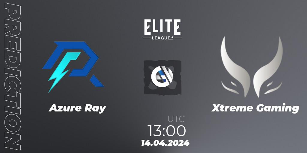 Azure Ray - Xtreme Gaming: прогноз. 14.04.24, Dota 2, Elite League