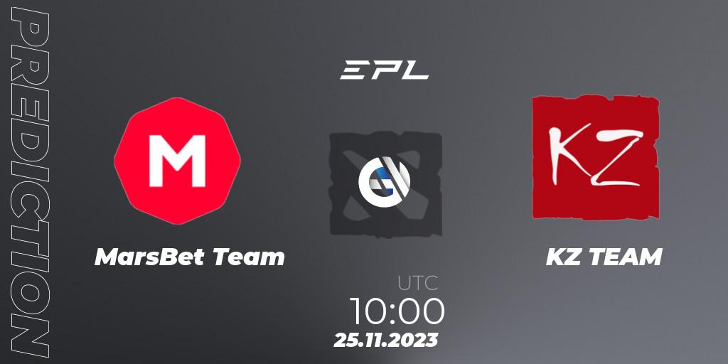 MarsBet Team - KZ TEAM: прогноз. 26.11.23, Dota 2, European Pro League Season 14