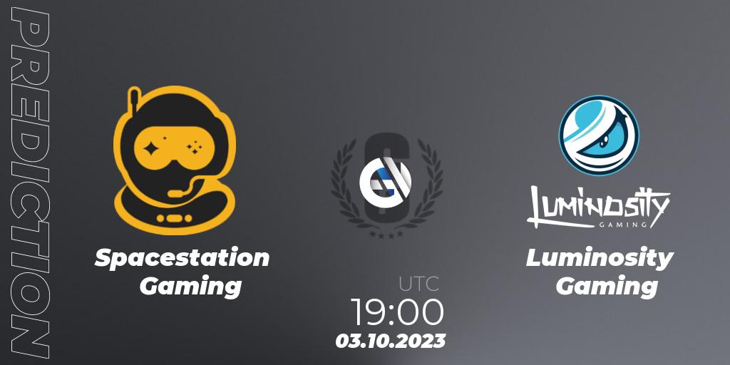Spacestation Gaming - Luminosity Gaming: прогноз. 03.10.23, Rainbow Six, North America League 2023 - Stage 2 - Last Chance Qualifier