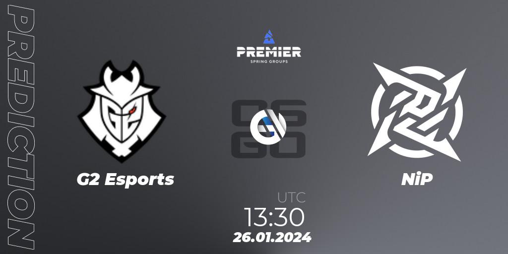 G2 Esports - NiP: прогноз. 26.01.24, CS2 (CS:GO), BLAST Premier: Spring Groups 2024