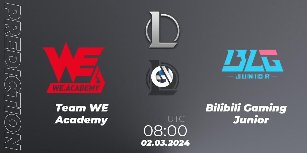 Team WE Academy - Bilibili Gaming Junior: прогноз. 02.03.24, LoL, LDL 2024 - Stage 1