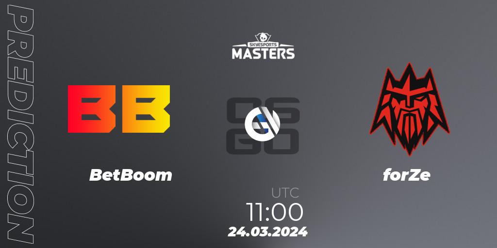 BetBoom - forZe: прогноз. 24.03.24, CS2 (CS:GO), Skyesports Masters 2024: European Qualifier