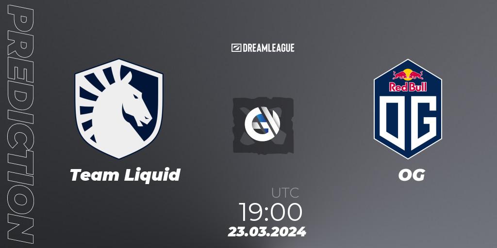 Team Liquid - OG: прогноз. 23.03.24, Dota 2, DreamLeague Season 23: Western Europe Closed Qualifier