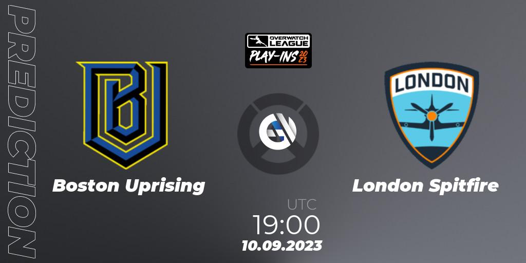 Boston Uprising - London Spitfire: прогноз. 10.09.23, Overwatch, Overwatch League 2023 - Play-Ins