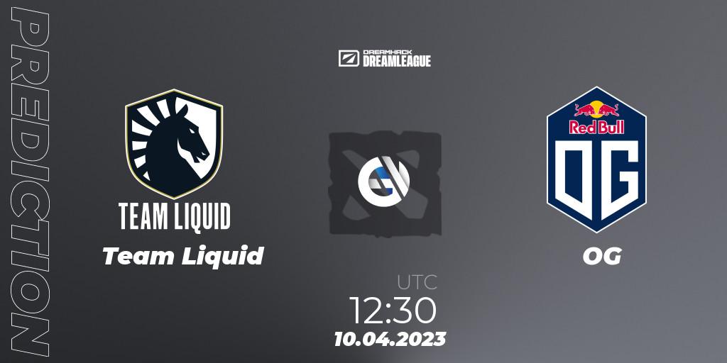 Team Liquid - OG: прогноз. 10.04.23, Dota 2, DreamLeague Season 19 - Group Stage 1