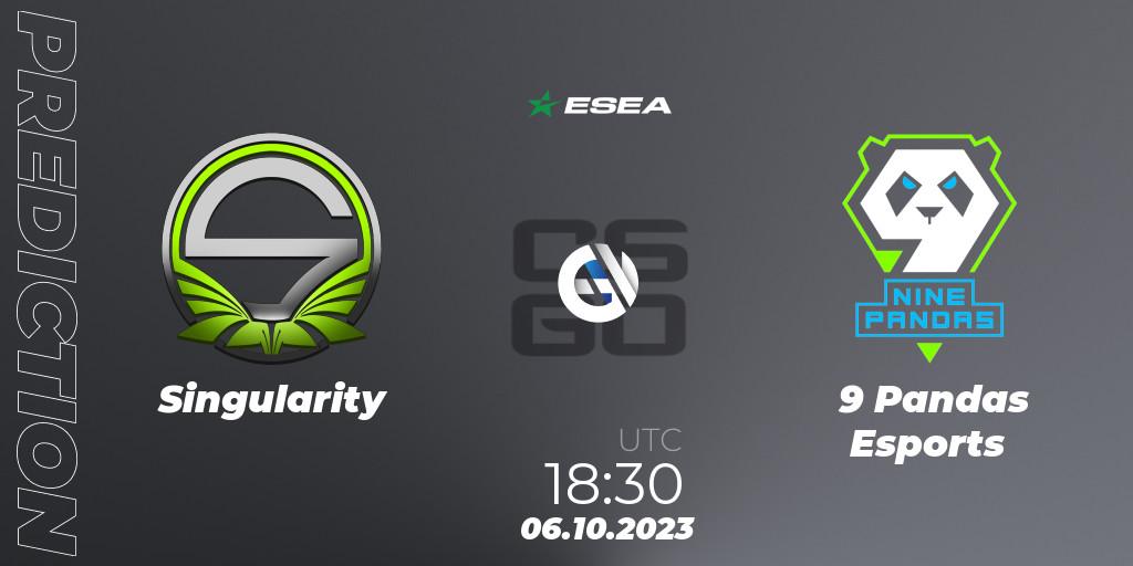Singularity - 9 Pandas Esports: прогноз. 06.10.23, CS2 (CS:GO), ESEA Advanced Season 46 Europe