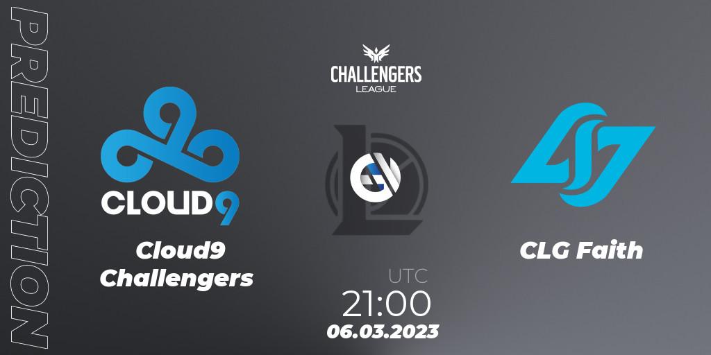 Cloud9 Challengers - CLG Faith: прогноз. 06.03.23, LoL, NACL 2023 Spring - Group Stage