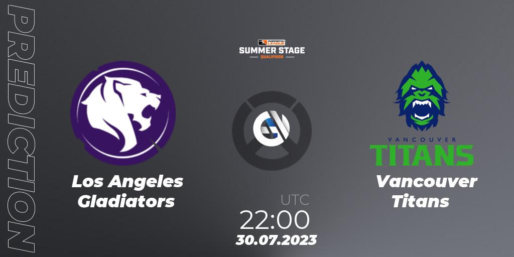 Los Angeles Gladiators - Vancouver Titans: прогноз. 30.07.23, Overwatch, Overwatch League 2023 - Summer Stage Qualifiers