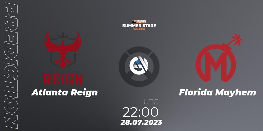 Atlanta Reign - Florida Mayhem: прогноз. 28.07.23, Overwatch, Overwatch League 2023 - Summer Stage Qualifiers