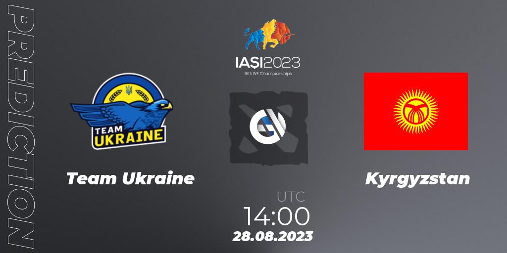 Team Ukraine - Kyrgyzstan: прогноз. 28.08.23, Dota 2, IESF World Championship 2023